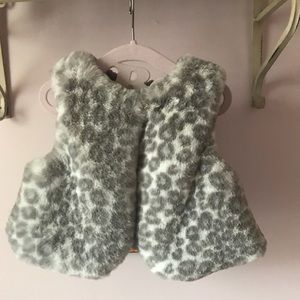 Gymboree Furry Leopard Vest